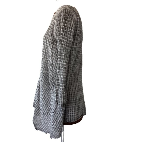 Grey Waffle Textured Top - Picture 5 of 7